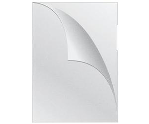 Q-CONNECT KF00310 Plastic Wallets A4 / Pack of 100 A4 Punched Pockets / 100 Pieces Poly Pockets Grained/for Binders 120 Micron/Open at the Top and Right with Cut-Out