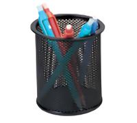 Q-Connect Mesh Pen Pot Black Ref KF00864