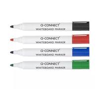 Q-CONNECT KF00880 marker 10 pc(s) Bullet tip Black Blue Green Red