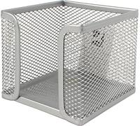 Q-Connect KF00881 Notelet Box Metal Wire Silver