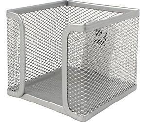 Q-Connect KF00881 Notelet Box Metal Wire Silver