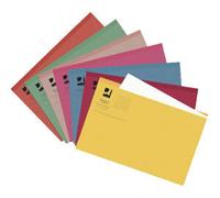 Q-CONNECT Square Cut Folder KF01188 - 250gsm Mediumweight Foolscap - Orange Pack of 100
