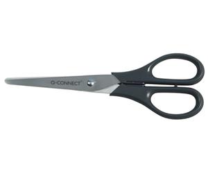 Q-CONNECT KF01228 stationery/craft scissors Art & Craft scissors, Office scissors Straight cut Black, Metallic