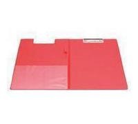 Q-Connect PVC Foldover Clipboard A4 Red Ref KF01302