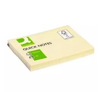 Q-CONNECT KF01410 note paper Rectangle Yellow 100 sheets Self-adhesive