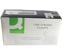 Q-Connect KF01622 Strung Ticket 70x44mm (Pack of 100) - White