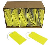 Q-Connect KF01626 Strung Tag 120x60mm - Yellow (Pack of 1000)