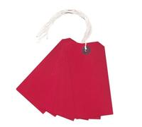 Q-CONNECT Strung Tag KF01627 120 x 60 mm Red – Pack of 1000