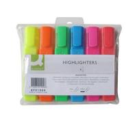 Q-CONNECT KF01909 felt pen Fine/Medium Blue, Green, Orange, Pink, Red, Yellow 6 pc(s)