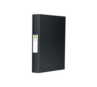 Q-Connect KF02005 2-Ring Binder A4 25mm Polypropylene - Black (Pack of 10)