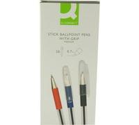 Q-Connect KF02457 Stick Ballpoint Pen Medium Black 20pieza (S) - Pen (Stick Ballpoint Pen, Black, Multicolour, Medium, Round, 20 pc (S))