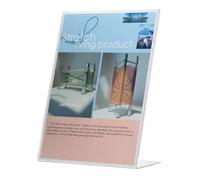 Q-CONNECT KF04177 sign holder/information stand A4 Plastic Transparent
