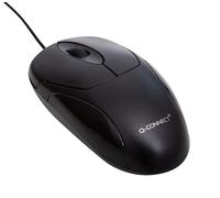 Q-Connect KF04368 Scroll Wheel Mouse - Black/Silver