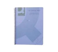 Q-Connect Spiral Bound Polypropylene Notebook 80 Single Pages, A4, Blue, Pack Of 5