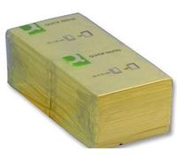 Q CONNECT KF10502 PADS STICKY 12PK 75X75MM YLW