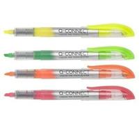 Q-Connect Liquid Ink Highlighter KF16127 Fine Point Assorted Colours Pack of 4