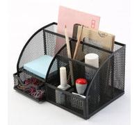 Q-Connect Desktop Organiser Curved Black KF17295