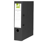 Q-Connect KF20025 Lever Arch File Foolscap Polypropylene Black (10 Pack)