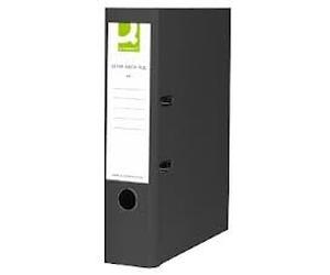 Q-Connect KF20025 Lever Arch File Foolscap Polypropylene Black (10 Pack)