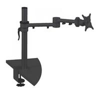 Q Connect KF20082 Mon Dual Swing Arm for Flat Screen Monitor, Black