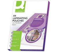 Q-Connect Kf24055 Laminating Pouch A4 Matt 125-Micron (Pack Of 100)