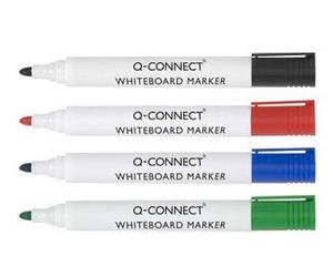 Q-CONNECT KF26038 marker 4 pc(s) Brush tip Black, Blue, Green, Red