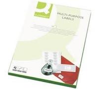 Q-Connect KF26071 Computer Multi Purpose Labels 64mm x 33.9mm White (100 Sheet Pack)