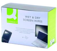 Q-Connect KF32148 Wet and Dry Wipes (Pack of 20)