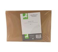 Q-Connect Kraft Square Cut Folder 170gsm Foolscap Buff Pk 100 -KF23025