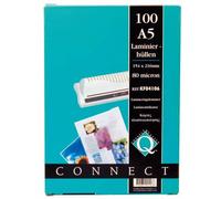 Q Connect Lamg Pouch A5 80Mic Pk100