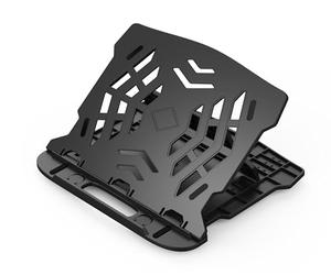 Q-Connect Laptop Stand/Ergonomic Laptop Stand Notebook MacBook Stand Made of Plastic/Black/25.5 x 1.8 x 28 cm/0.46 kg