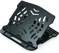 Q-Connect Laptop Stand/Ergonomic Laptop Stand/Notebook MacBook Stand/Plastic/Bl