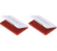 Q-Connect Large Stamp Pad Red KF15441 (Pack of 2)