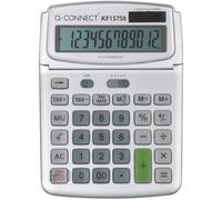 Q-Connect Large Table Top 12 Digit Calculator Grey KF15758