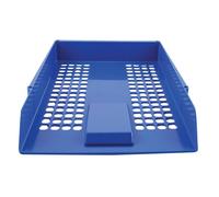 Q-Connect Letter Tray Plastic Blue CP1KF10052