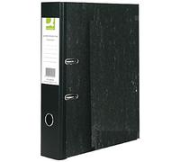 Q-Connect Lever Arch File Paperbck Foolscap Marbled Black Pk10 KF20002