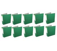 Q-Connect Lever Arch File Paperback Foolscap Green (Pack of 10) KF20032