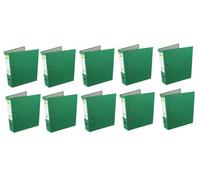 Q-CONNECT Lever Arch File KF20032 Paperback Foolscap Green (Pack of 10)