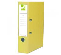 Q-Connect Lever Arch File Paperbacked A4 Yellow (10 Pack)