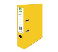 Q-Connect Lever Arch File Paperbacked A4 Yellow (Pack of 10) KF01470