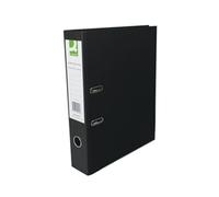 Q-Connect Lever Arch File Paperbacked Foolscap Black (Pack of 10) KF20029