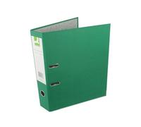 Q-Connect Lever Arch File Paperbacked Foolscap Green (Pack of 10) KF20032
