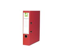 Q-Connect Lever Arch File Paperbacked Foolscap Red Pk 10 - KF20031