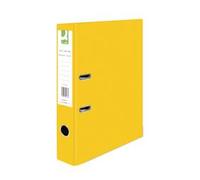 Q-Connect Lever Arch File Paperbacked Foolscap Yellow Pk 10 - KF01471