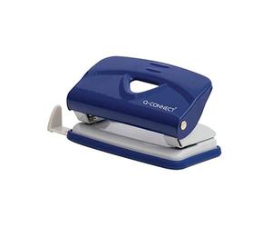 Q-Connect Lightweight Metal Desk Hole Punch Blue KF14215