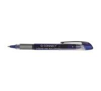 Q-Connect Liquid Ink Rollerball Pen Fine Blue (Pack of 10) Ref KF50140
