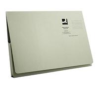 Q-Connect Long Flap Document Wallet Foolscap Green Pk 50 - KF03931