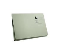 Q-CONNECT Long Flap Document Wallet KF03931 Foolscap 300 gsm Green Pack of 50