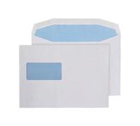 Q-Connect Machine Envelope 162X238mm Window Gummed 80Gsm White (Pack Of 500)