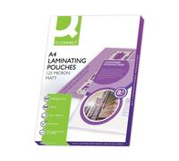 Q-Connect Matt A4 Laminating Pouch 250 Micron (Pack of 100)